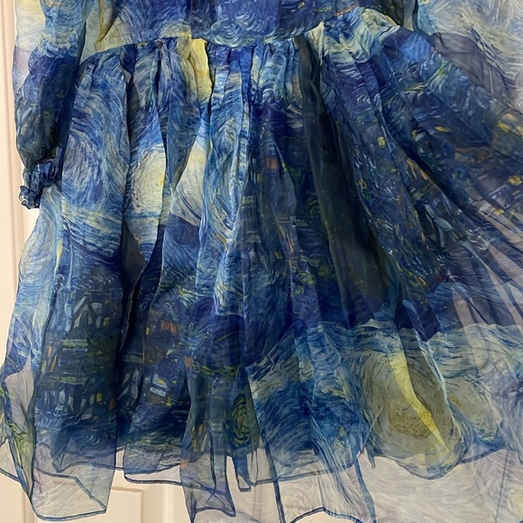 Selkie Starry Night Mini Puff Dress - Picture 6 of 14